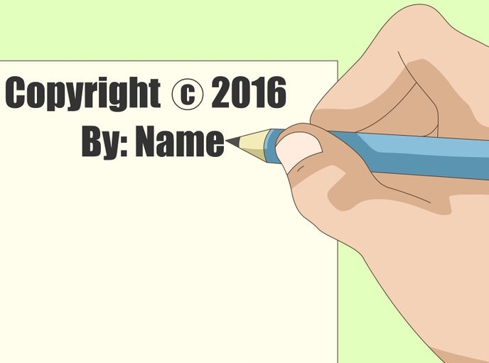 use the following signature to protect your copyright